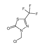 3-(chloromethyl)-5-(trifluoromethyl)-1,3,4-thiadiazol-2-one结构式