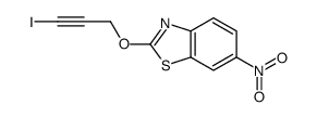 2-(3-iodoprop-2-ynoxy)-6-nitro-1,3-benzothiazole结构式