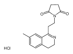 1-[2-(7-Methyl-3,4-dihydro-isoquinolin-1-yl)-ethyl]-pyrrolidine-2,5-dione; hydrochloride Structure