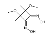 3,4-Dimethoxy-3,4-dimethyl-cyclobutane-1,2-dione dioxime结构式