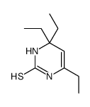 4,4,6-triethyl-1,3-dihydropyrimidine-2-thione结构式