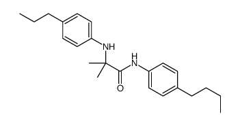 N-(4-butylphenyl)-2-methyl-2-(4-propylanilino)propanamide Structure