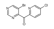 (5-bromopyrimidin-4-yl)-(5-chloropyridin-2-yl)methanone结构式