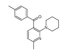 (4-methylphenyl)-(6-methyl-2-piperidin-1-ylpyridin-3-yl)methanone Structure
