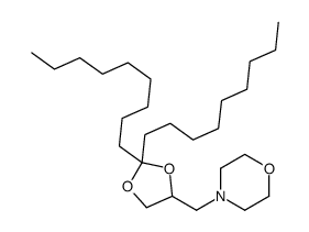 4-[[2,2-di(nonyl)-1,3-dioxolan-4-yl]methyl]morpholine结构式