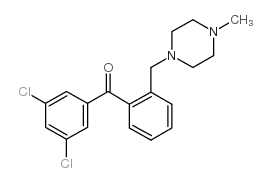 3,5-DICHLORO-2'-(4-METHYLPIPERAZINOMETHYL) BENZOPHENONE结构式