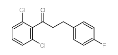 2',6'-DICHLORO-3-(4-FLUOROPHENYL)PROPIOPHENONE结构式