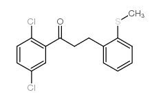 2',5'-DICHLORO-3-(2-THIOMETHYLPHENYL)PROPIOPHENONE结构式