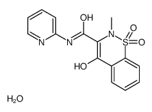 4-hydroxy-2-methyl-1,1-dioxo-N-pyridin-2-yl-1λ6,2-benzothiazine-3-carboxamide,hydrate结构式