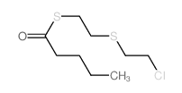 1-[2-(2-chloroethylsulfanyl)ethylsulfanyl]pentan-1-one Structure