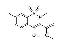 methyl 4-hydroxy-2,7-dimethyl-2H-1,2-benzothiazine-3-carboxylate-1,1-dioxide Structure