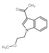 1-[1-(2-methoxyethyl)indol-3-yl]ethanone Structure
