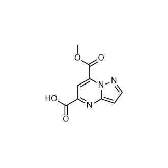 7-(Methoxycarbonyl)pyrazolo[1,5-a]pyrimidine-5-carboxylic acid Structure