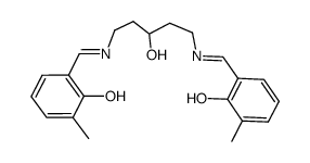 3-Me-1,5-bis(salicylidenamino)pentan-3-ol结构式