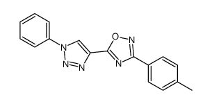 3-(4-methylphenyl)-5-(1-phenyltriazol-4-yl)-1,2,4-oxadiazole Structure