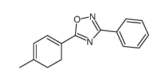 5-(4-methylcyclohexa-1,3-dien-1-yl)-3-phenyl-1,2,4-oxadiazole结构式