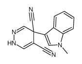 4-(1-methylindol-3-yl)-1H-pyridazine-4,5-dicarbonitrile Structure