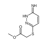 methyl 2-(6-aminopyridazin-3-yl)sulfanylacetate Structure