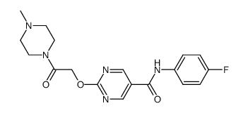 2-[2-(4-Methylpiperazin-1-yl)-2-oxoethoxy]pyrimidine-5-carboxylic acid (4-fluorophenyl)amide Structure