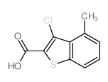 3-CHLORO-4-METHYLBENZO[B]THIOPHENE-2-CARBOXYLIC ACID Structure