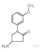 4-Amino-1-(3-methoxy-phenyl)-pyrrolidin-2-one hydrochloride Structure