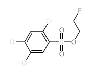 Benzenesulfonic acid,2,4,5-trichloro-, 2-fluoroethyl ester structure