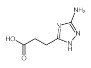 3-(3-Amino-1H-1,2,4-triazol-5-yl)propanoic acid结构式