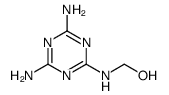 [(4,6-diamino-1,3,5-triazin-2-yl)amino]methanol structure