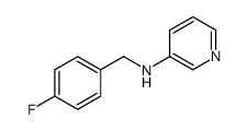 3-Pyridinamine, N-[(4-fluorophenyl)methyl]-结构式