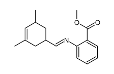 methyl 2-[[(3,5-dimethyl-3-cyclohexen-1-yl)methylene]amino]benzoate structure