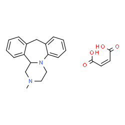 1,2,3,4,10,14b-hexahydro-2-methyldibenzo[c,f]pyrazino[1,2-a]azepine maleate structure