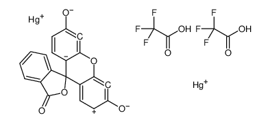 Bis(2,2,2-trifluoroacetato-|EO)di-mercury Fluorescein结构式