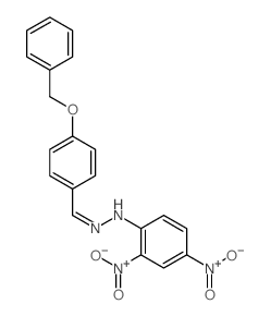 Benzaldehyde,4-(phenylmethoxy)-, 2-(2,4-dinitrophenyl)hydrazone Structure