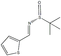 (R)-2-methyl-N-(thiophen-2-ylmethylene)propane-2-sulfinamide结构式