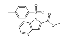 1-甲基苯磺酰基-1H-吡咯并[3,2-B]吡啶-2-羧酸甲酯结构式