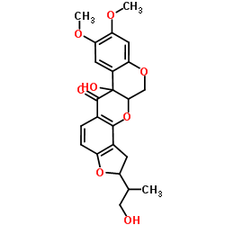 1',2'-dihydro-1'-6-dihydroxyrotenone结构式