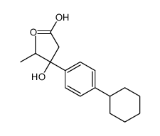 3-(4-cyclohexylphenyl)-3-hydroxy-4-methylpentanoic acid结构式