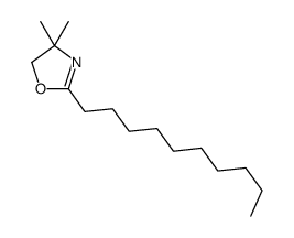 2-decyl-4,4-dimethyl-5H-1,3-oxazole结构式