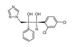 (1S,2R)-1-(2,4-dichlorophenyl)-2-phenyl-3-(1H-1,2,4-triazol-1-yl)propane-1,2-diol Structure