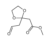 methyl 2-[2-(2-oxoethyl)-1,3-dioxolan-2-yl]acetate Structure