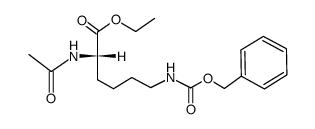 ethyl N2-acetyl-N6-((benzyloxy)carbonyl)-L-lysinate结构式