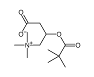 3-(2,2-dimethylpropanoyloxy)-4-(trimethylazaniumyl)butanoate结构式