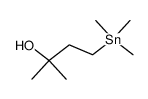 2-methyl-4-trimethyltinbutan-2-ol Structure