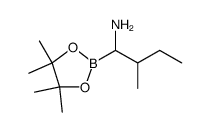 2-methyl-1-(4,4,5,5-tetramethyl-1,3,2-dioxaborolan-2-yl)butan-1-amine Structure