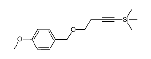 (4-(4-methoxybenzyloxy)but-1-ynyl)trimethylsilane结构式