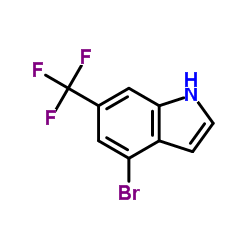 4-Bromo-6-(trifluoromethyl)-1H-indole Structure