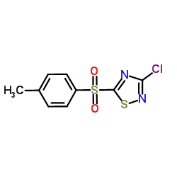 3-Chloro-5-(4-methylphenylsulfonyl)-1,2,4-thiadiazole结构式