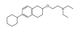 [2-(6-Cyclohexyl-1,2,3,4-tetrahydro-naphthalen-2-yloxy)-ethyl]-diethyl-amine Structure