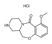 7-methoxy-1,2,3,4,12,12a-hexahydro-6H-pyrazino[2,1-c][1,4]benzoxazepin-6-one hydrochloride Structure