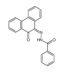 N'-(10-oxo-9,10-dihydrophenanthren-9-ylidene)-benzohydrazide结构式